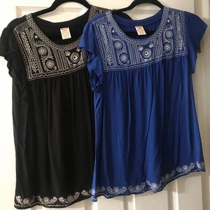 2 faded glory tops, never worn, size M